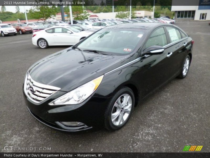 Midnight Black / Black 2013 Hyundai Sonata Limited