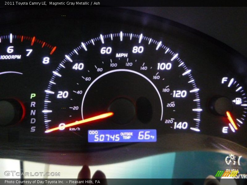 Magnetic Gray Metallic / Ash 2011 Toyota Camry LE