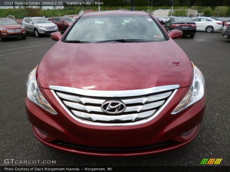 Sparkling Ruby / Black 2013 Hyundai Sonata Limited 2.0T