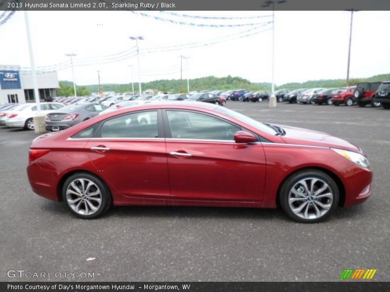 Sparkling Ruby / Black 2013 Hyundai Sonata Limited 2.0T