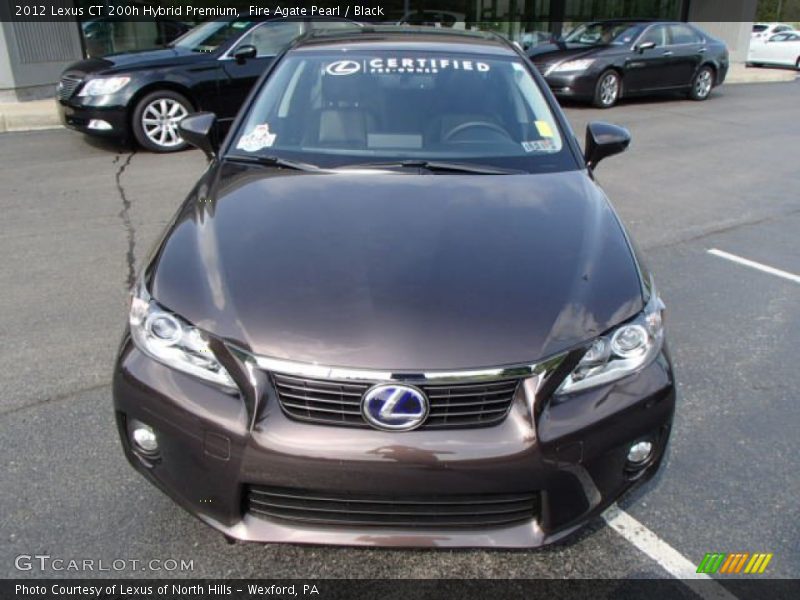 Fire Agate Pearl / Black 2012 Lexus CT 200h Hybrid Premium