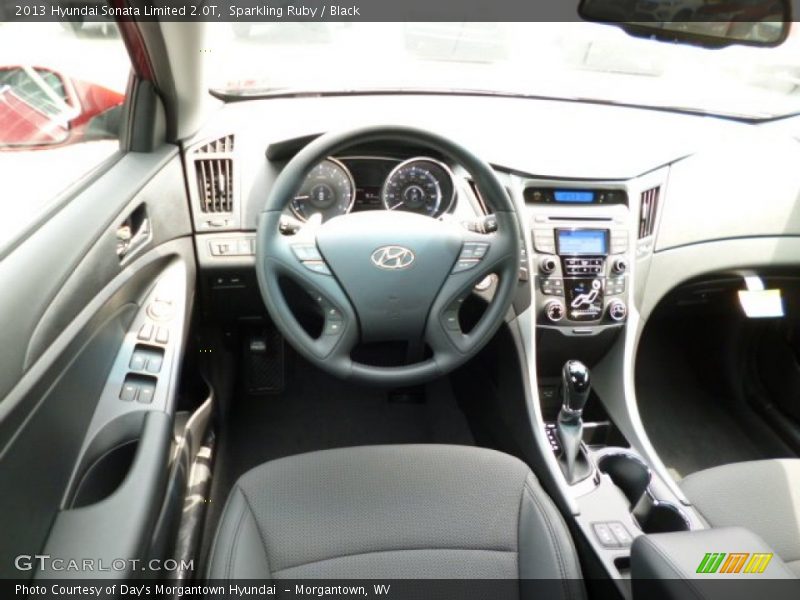 Sparkling Ruby / Black 2013 Hyundai Sonata Limited 2.0T