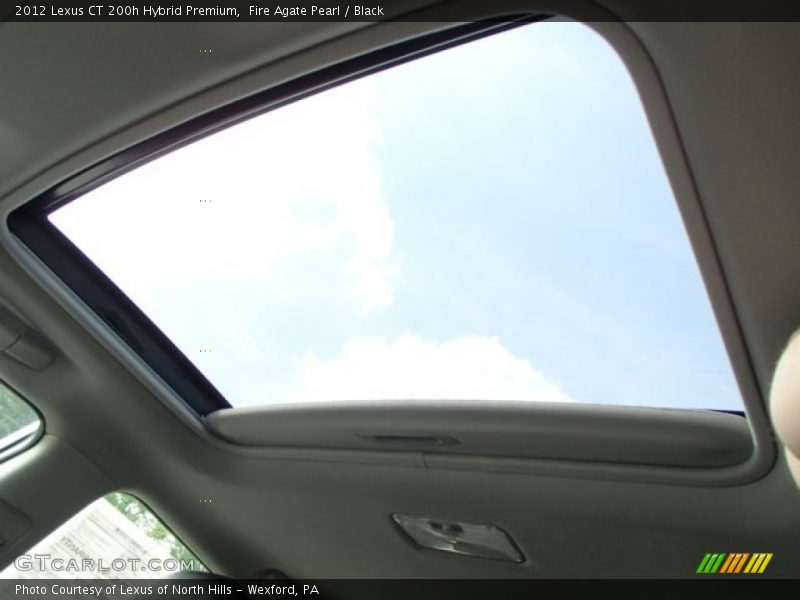 Fire Agate Pearl / Black 2012 Lexus CT 200h Hybrid Premium