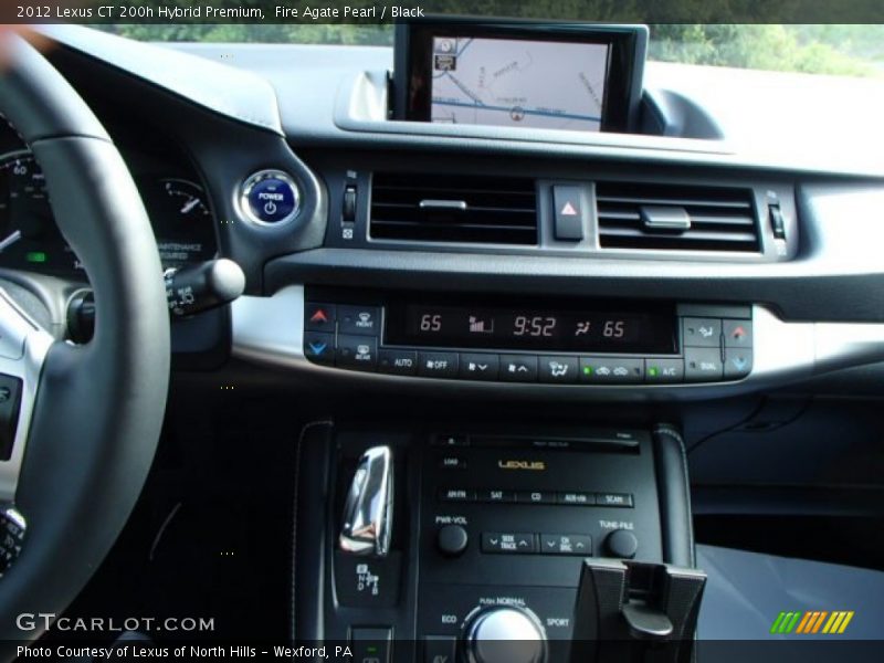 Fire Agate Pearl / Black 2012 Lexus CT 200h Hybrid Premium
