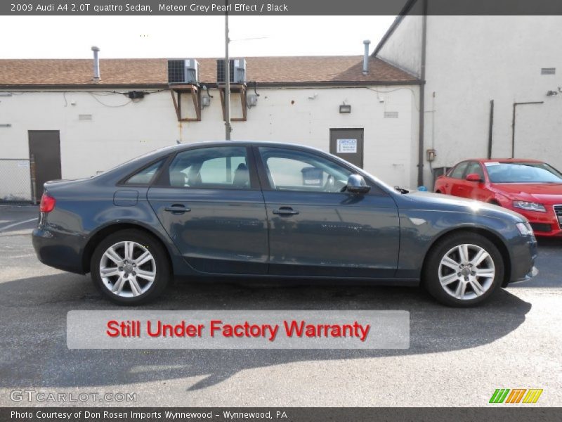 Meteor Grey Pearl Effect / Black 2009 Audi A4 2.0T quattro Sedan