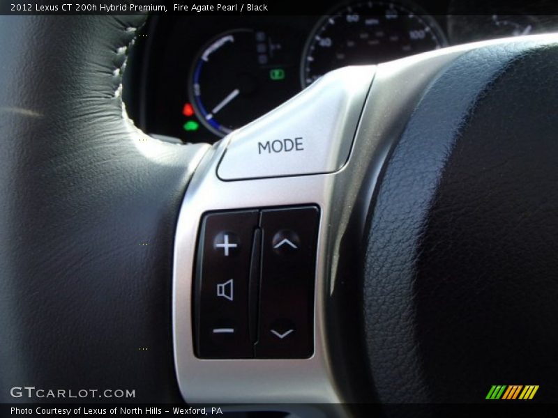 Fire Agate Pearl / Black 2012 Lexus CT 200h Hybrid Premium