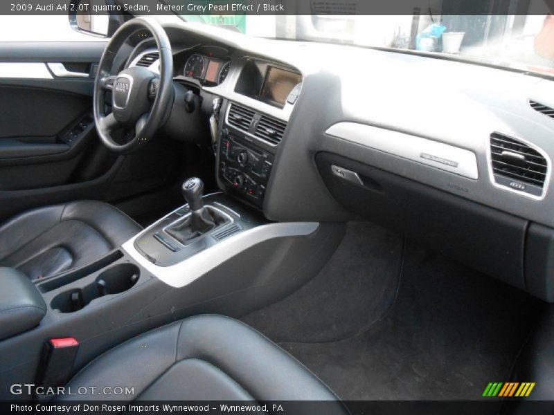Meteor Grey Pearl Effect / Black 2009 Audi A4 2.0T quattro Sedan
