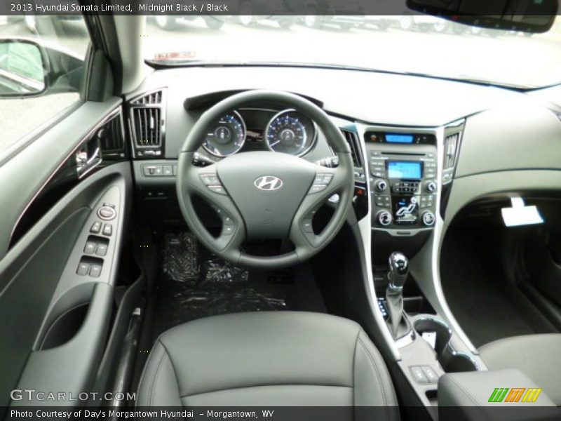 Midnight Black / Black 2013 Hyundai Sonata Limited