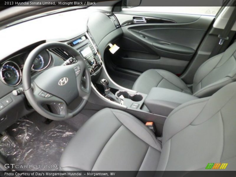 Black Interior - 2013 Sonata Limited 