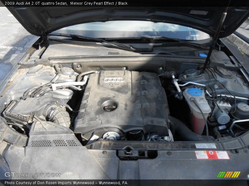 Meteor Grey Pearl Effect / Black 2009 Audi A4 2.0T quattro Sedan
