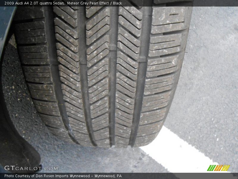 Meteor Grey Pearl Effect / Black 2009 Audi A4 2.0T quattro Sedan
