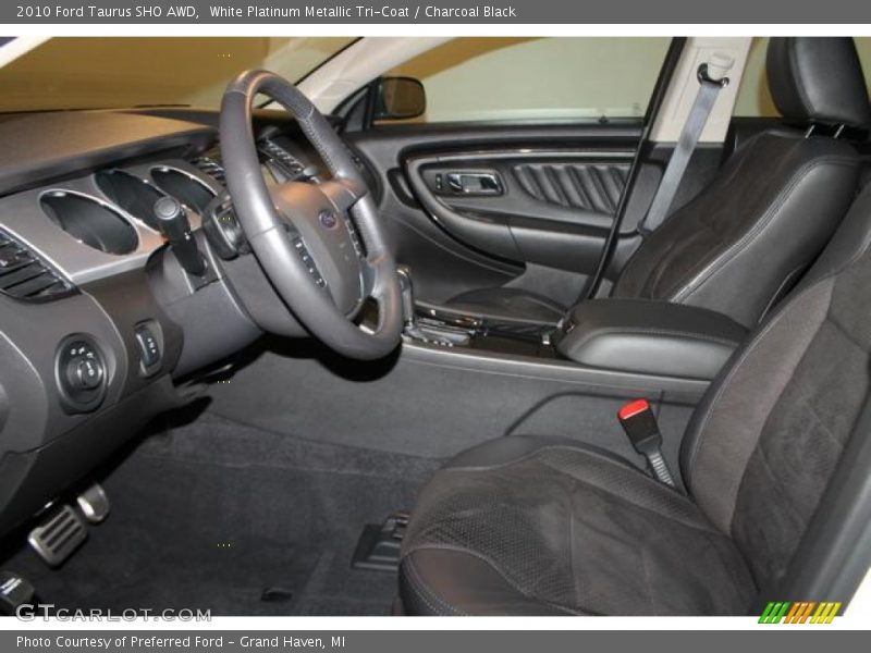  2010 Taurus SHO AWD Charcoal Black Interior