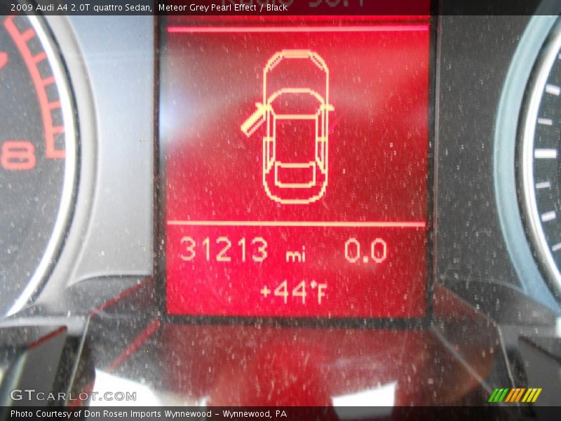 Meteor Grey Pearl Effect / Black 2009 Audi A4 2.0T quattro Sedan