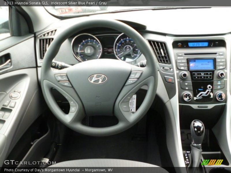 Iridescent Silver Blue Pearl / Gray 2013 Hyundai Sonata GLS
