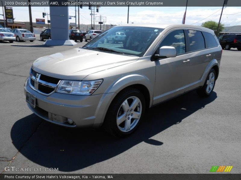 Light Sandstone Metallic / Dark Slate Gray/Light Graystone 2009 Dodge Journey SXT AWD