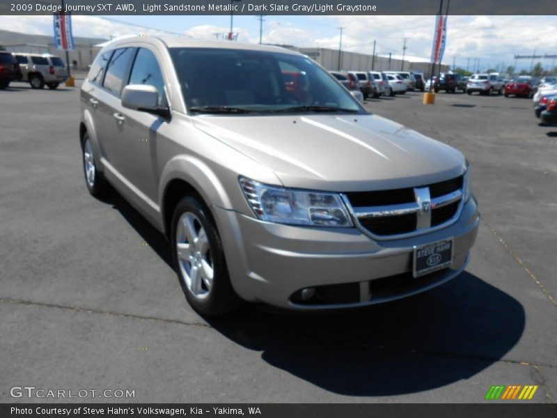 Light Sandstone Metallic / Dark Slate Gray/Light Graystone 2009 Dodge Journey SXT AWD