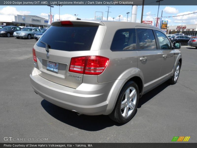 Light Sandstone Metallic / Dark Slate Gray/Light Graystone 2009 Dodge Journey SXT AWD