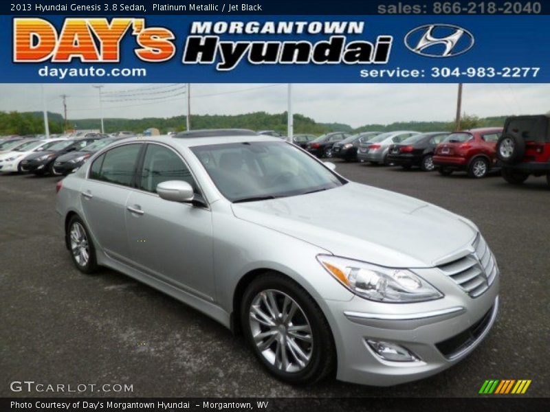 Platinum Metallic / Jet Black 2013 Hyundai Genesis 3.8 Sedan