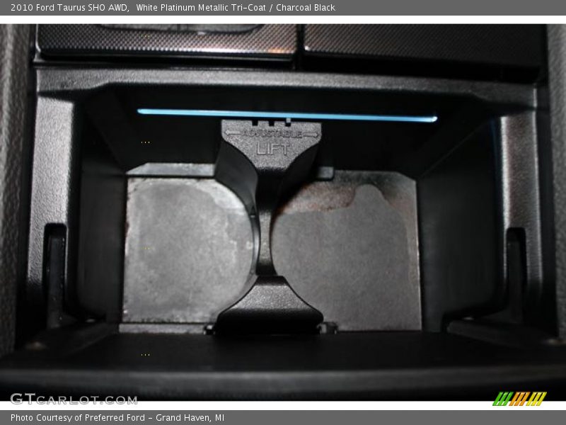 White Platinum Metallic Tri-Coat / Charcoal Black 2010 Ford Taurus SHO AWD