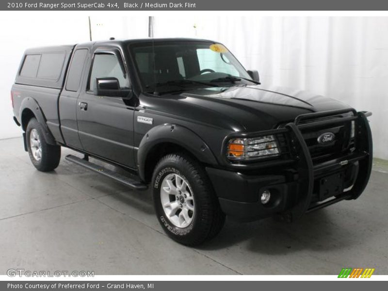 Black / Medium Dark Flint 2010 Ford Ranger Sport SuperCab 4x4