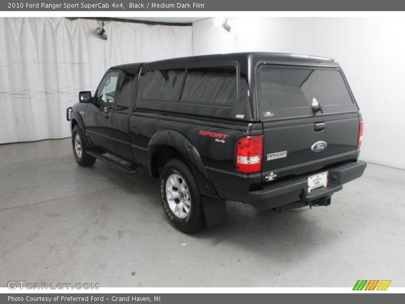 Black / Medium Dark Flint 2010 Ford Ranger Sport SuperCab 4x4