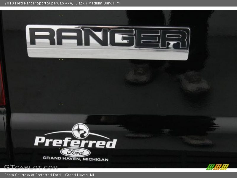 Black / Medium Dark Flint 2010 Ford Ranger Sport SuperCab 4x4