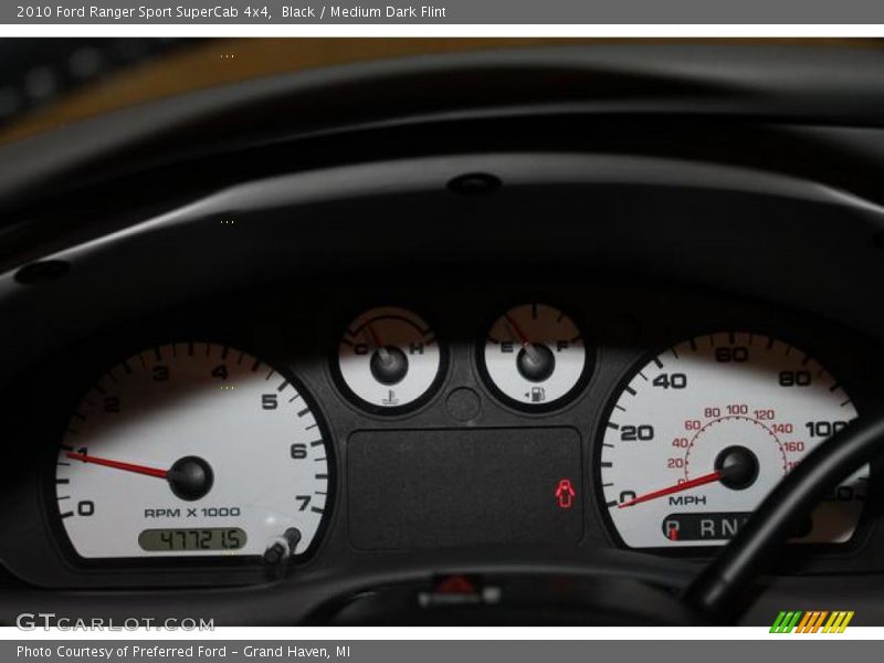 Black / Medium Dark Flint 2010 Ford Ranger Sport SuperCab 4x4