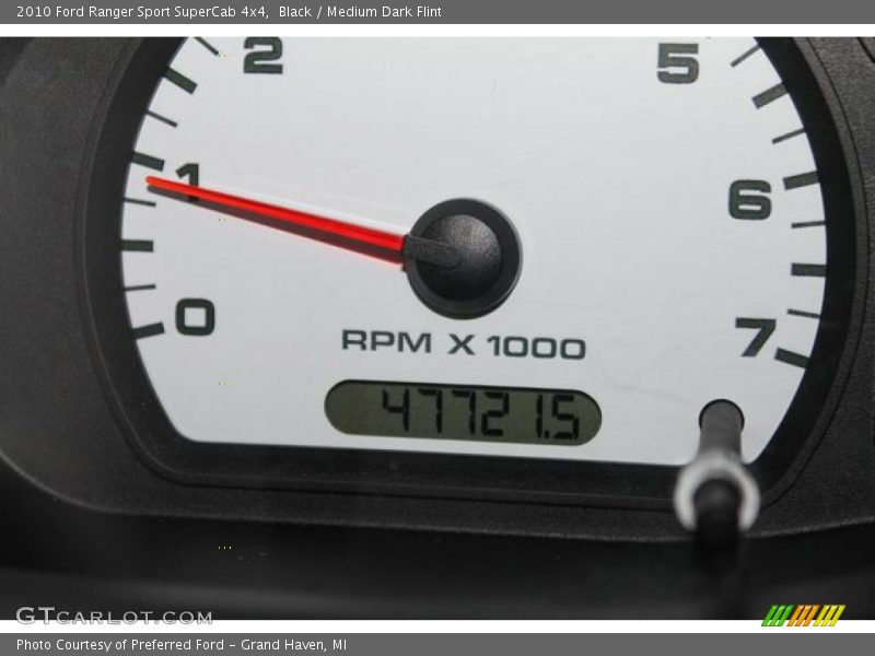 Black / Medium Dark Flint 2010 Ford Ranger Sport SuperCab 4x4