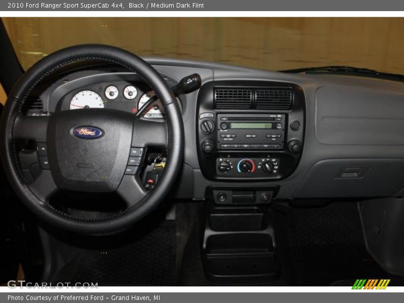 Black / Medium Dark Flint 2010 Ford Ranger Sport SuperCab 4x4