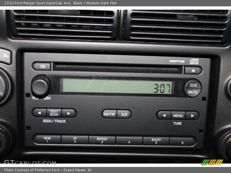 Black / Medium Dark Flint 2010 Ford Ranger Sport SuperCab 4x4