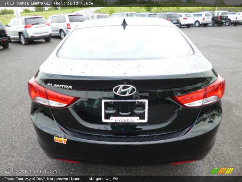 Midnight Black / Beige 2013 Hyundai Elantra GLS