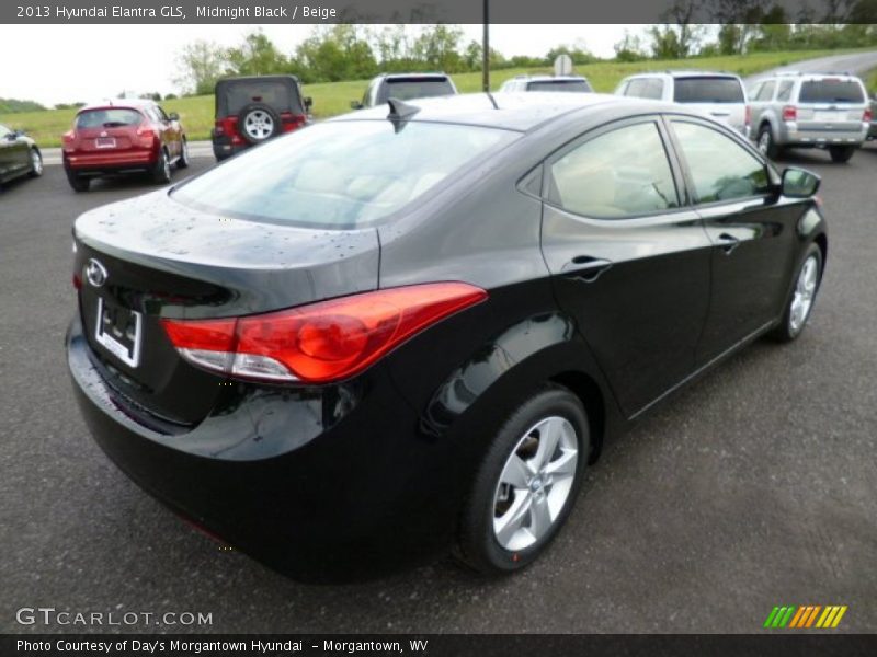 Midnight Black / Beige 2013 Hyundai Elantra GLS