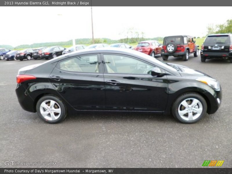 Midnight Black / Beige 2013 Hyundai Elantra GLS