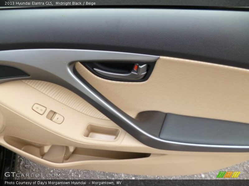 Midnight Black / Beige 2013 Hyundai Elantra GLS