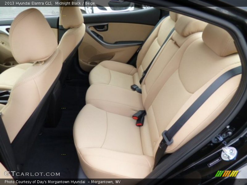 Rear Seat of 2013 Elantra GLS