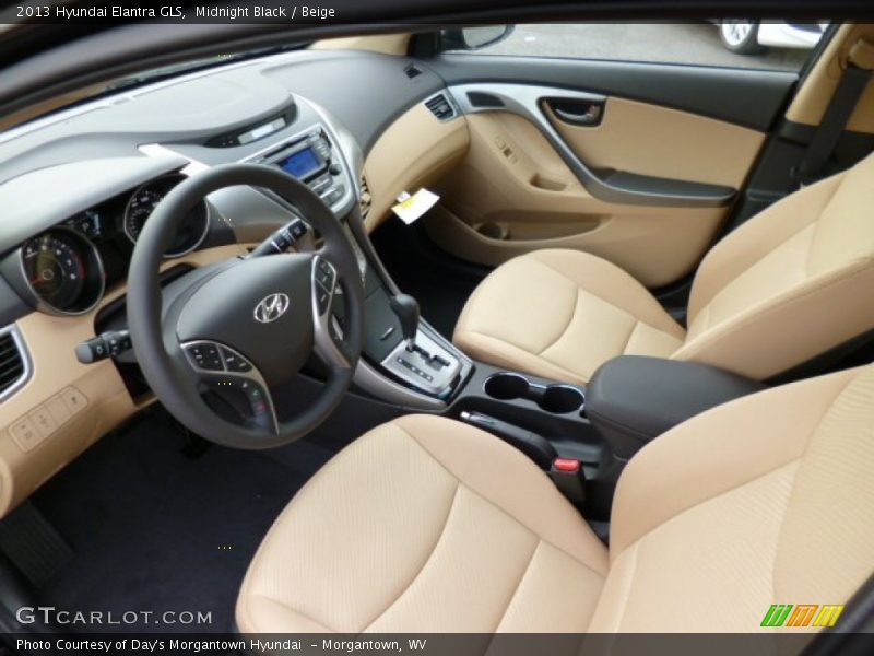 Beige Interior - 2013 Elantra GLS 