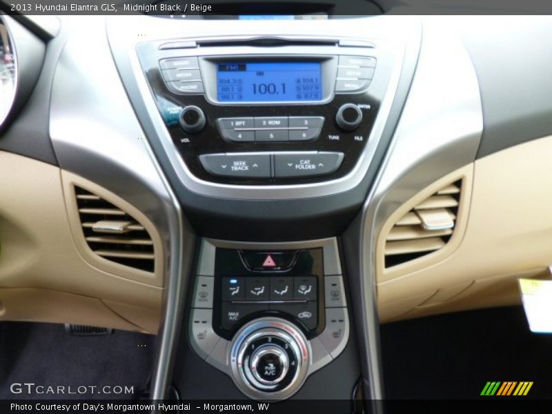 Controls of 2013 Elantra GLS