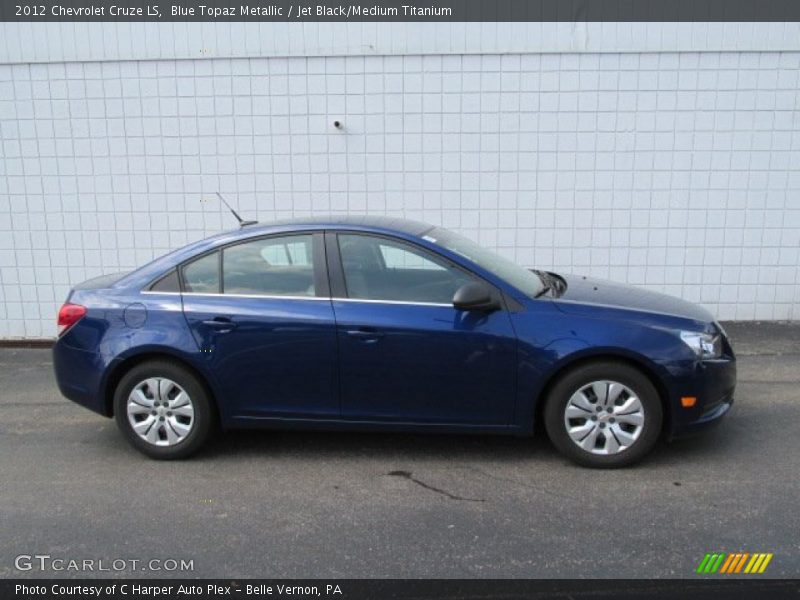 Blue Topaz Metallic / Jet Black/Medium Titanium 2012 Chevrolet Cruze LS