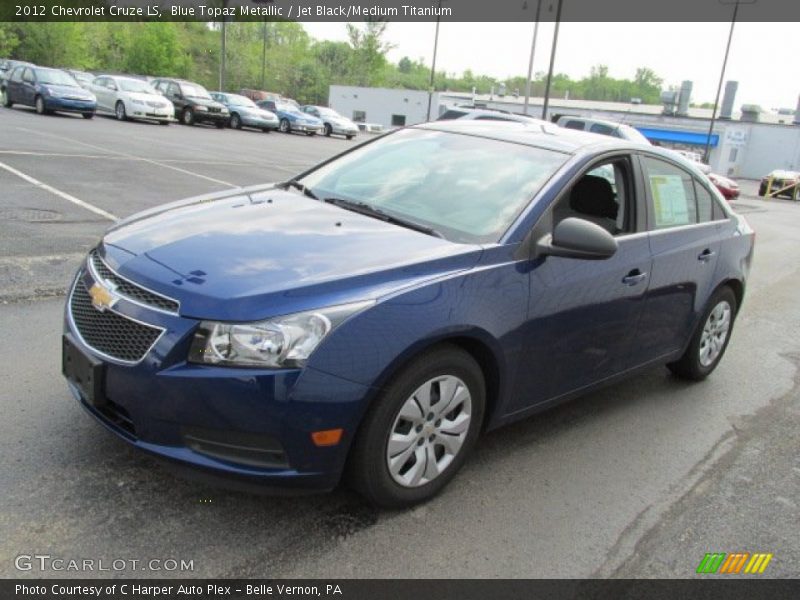 Blue Topaz Metallic / Jet Black/Medium Titanium 2012 Chevrolet Cruze LS