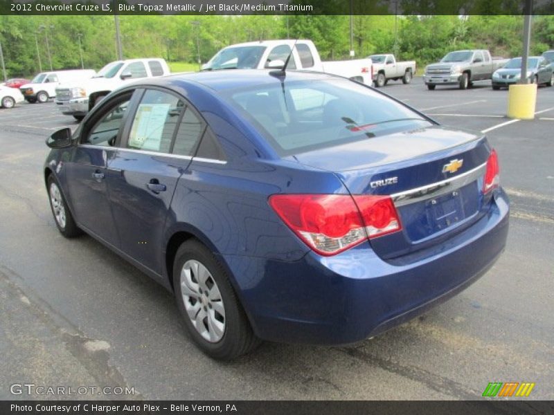 Blue Topaz Metallic / Jet Black/Medium Titanium 2012 Chevrolet Cruze LS