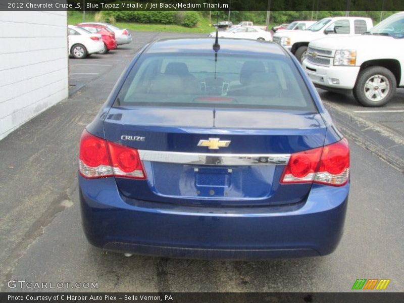 Blue Topaz Metallic / Jet Black/Medium Titanium 2012 Chevrolet Cruze LS