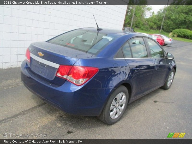 Blue Topaz Metallic / Jet Black/Medium Titanium 2012 Chevrolet Cruze LS