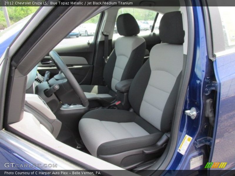 Blue Topaz Metallic / Jet Black/Medium Titanium 2012 Chevrolet Cruze LS