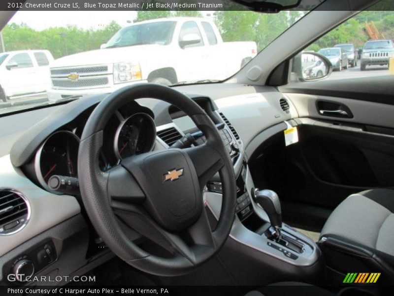 Blue Topaz Metallic / Jet Black/Medium Titanium 2012 Chevrolet Cruze LS