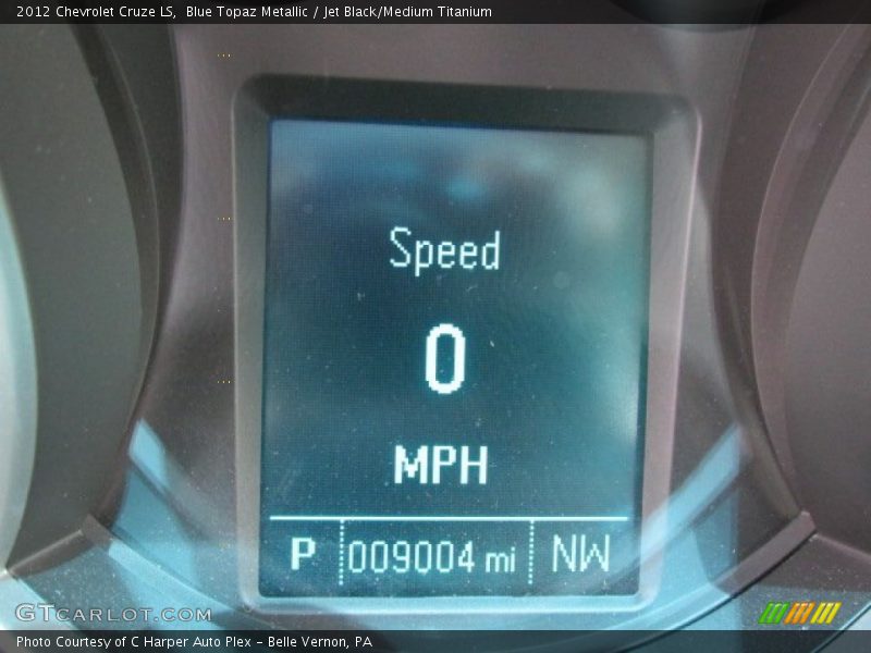 Blue Topaz Metallic / Jet Black/Medium Titanium 2012 Chevrolet Cruze LS