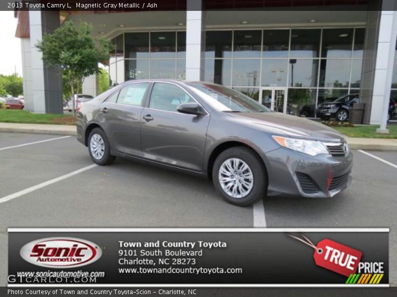 Magnetic Gray Metallic / Ash 2013 Toyota Camry L