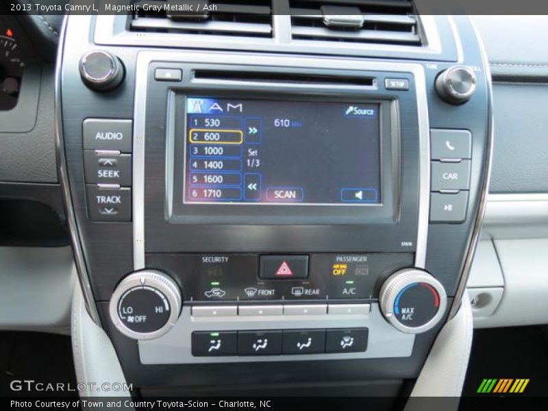 Magnetic Gray Metallic / Ash 2013 Toyota Camry L