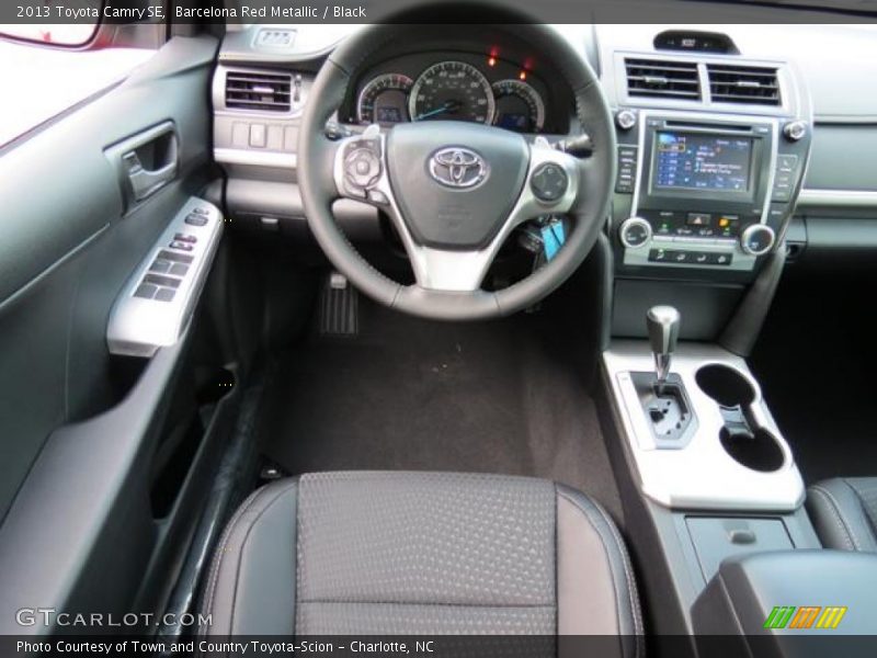 Barcelona Red Metallic / Black 2013 Toyota Camry SE
