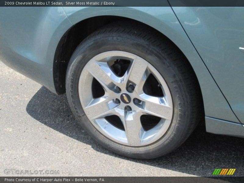 Silver Moss Metallic / Ebony 2009 Chevrolet Malibu LT Sedan