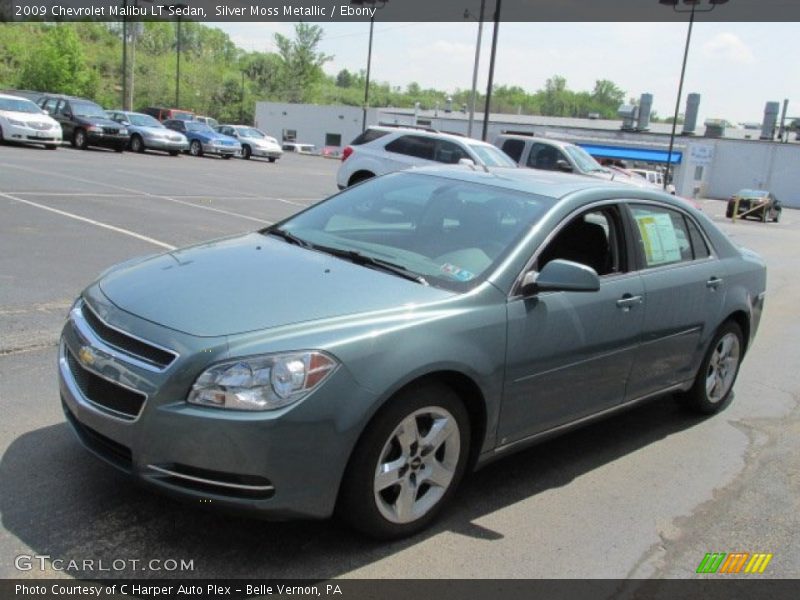 Silver Moss Metallic / Ebony 2009 Chevrolet Malibu LT Sedan
